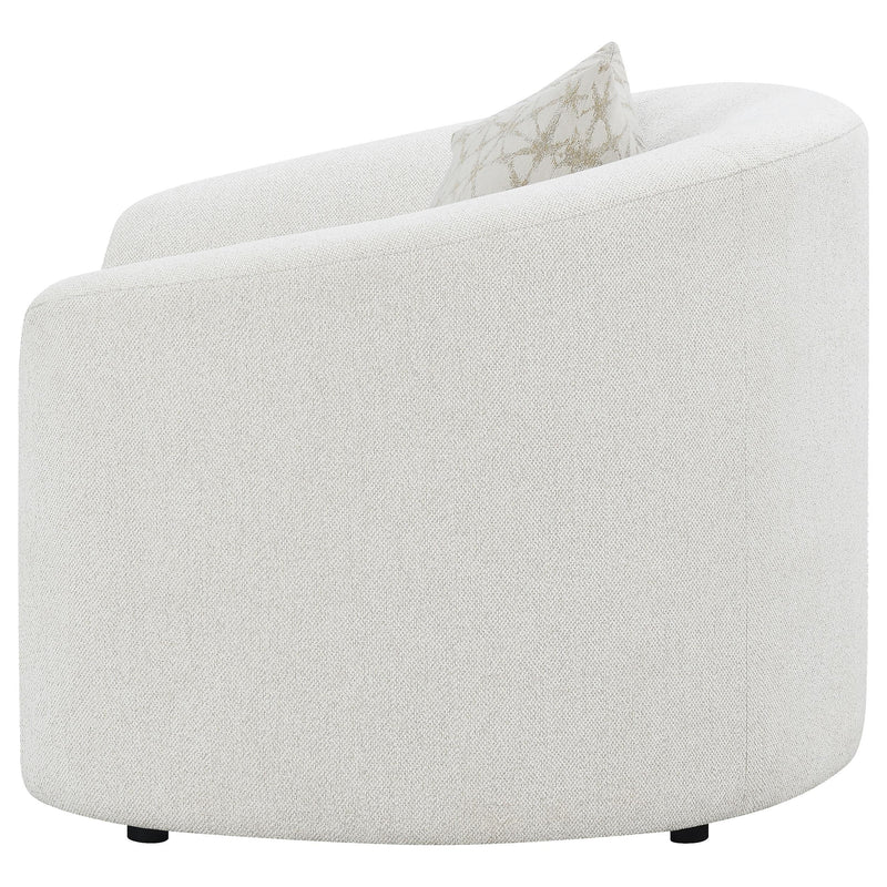 Rainn Boucle Upholstered Sloped Arm Accent Chair Latte - 509173