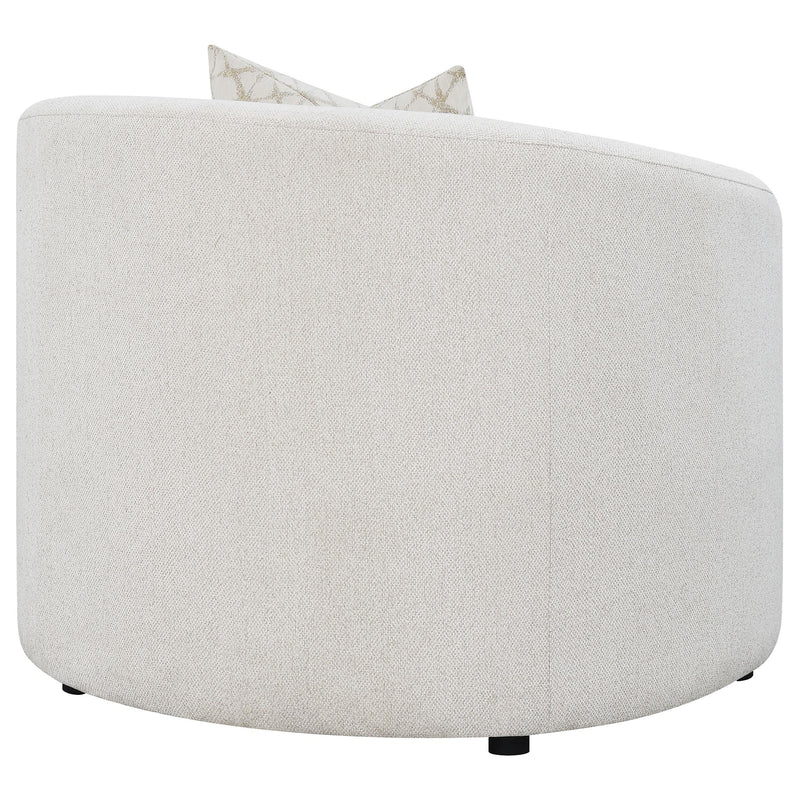 Rainn Boucle Upholstered Sloped Arm Accent Chair Latte - 509173