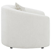 Rainn Boucle Upholstered Sloped Arm Accent Chair Latte - 509173