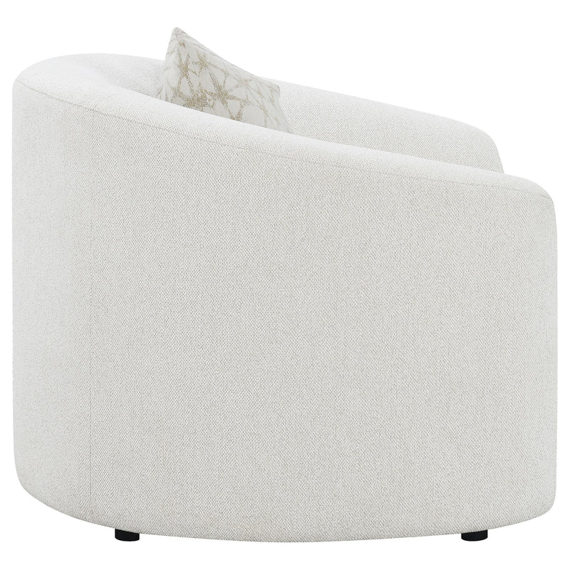 Rainn Boucle Upholstered Sloped Arm Accent Chair Latte - 509173