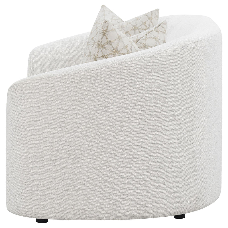 Rainn Boucle Upholstered Sloped Arm Loveseat Latte - 509172