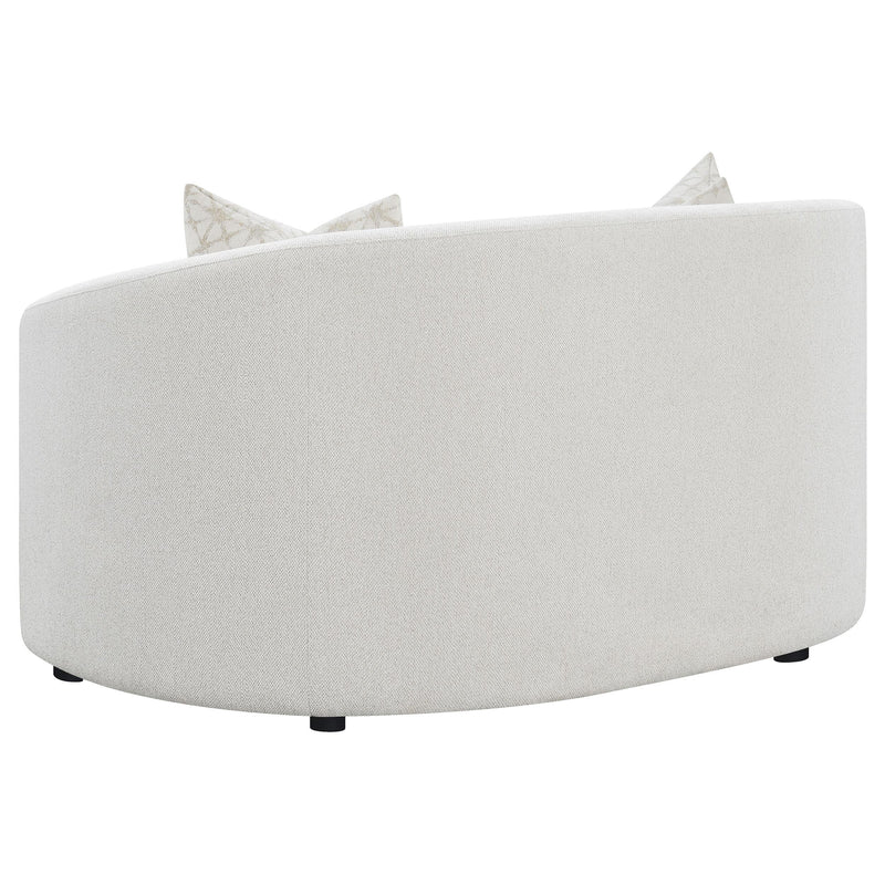 Rainn Boucle Upholstered Sloped Arm Loveseat Latte - 509172