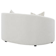Rainn Boucle Upholstered Sloped Arm Loveseat Latte - 509172