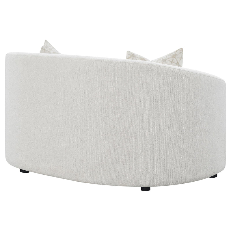 Rainn Boucle Upholstered Sloped Arm Loveseat Latte - 509172