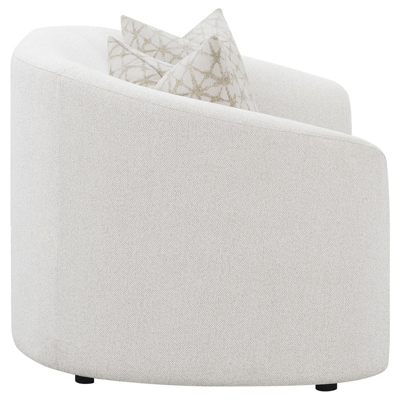 Rainn Boucle Upholstered Sloped Arm Loveseat Latte - 509172