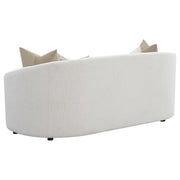 Rainn Boucle Upholstered Sloped Arm Sofa Latte - 509171