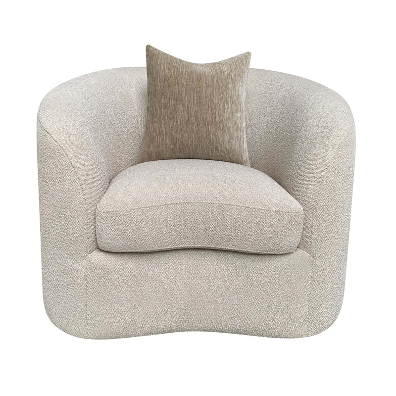Rainn Transitional Chenille Wraparound Accent Chair Camel - 511393