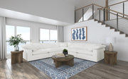 Raleigh 5-piece Boucle Upholstered Modular Sectional Ivory - 551751-SETB