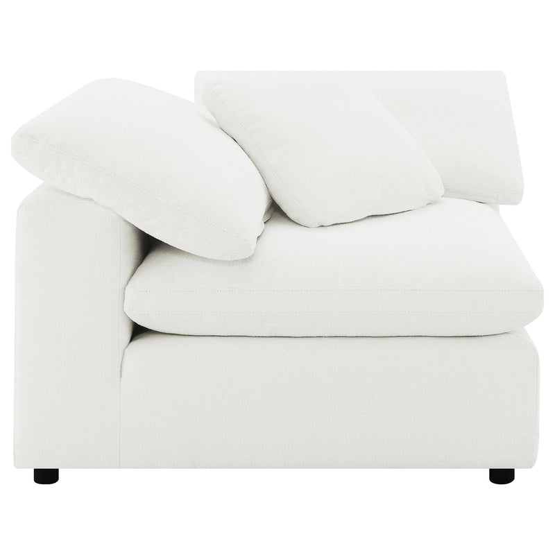 Raleigh 5-piece Boucle Upholstered Modular Sectional Ivory - 551751-SETB