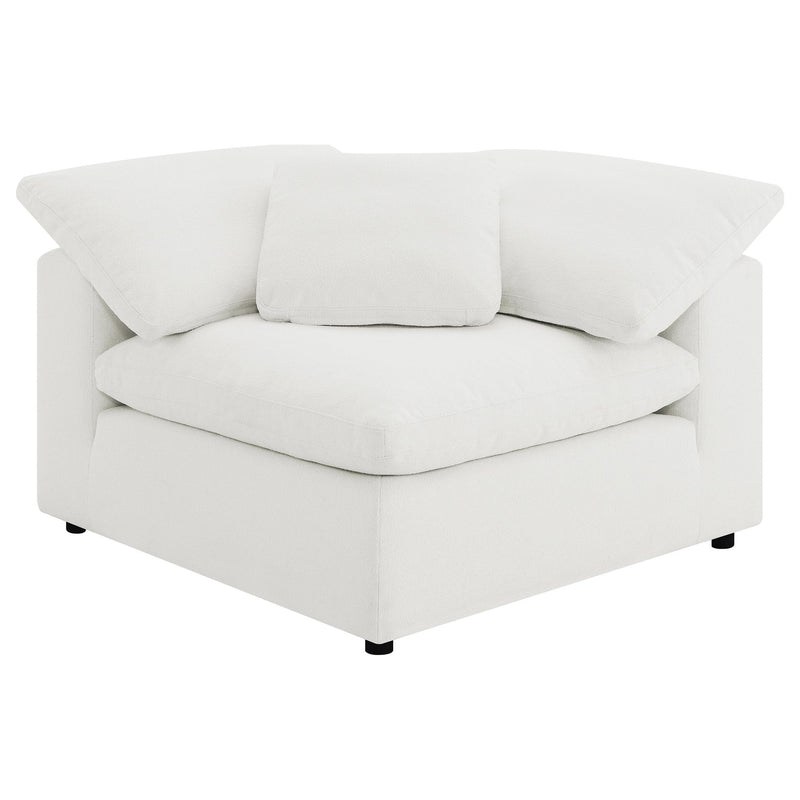 Raleigh 5-piece Boucle Upholstered Modular Sectional Ivory - 551751-SETB