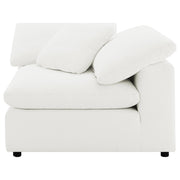 Raleigh 5-piece Boucle Upholstered Modular Sectional Ivory - 551751-SETB