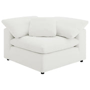 Raleigh 6-piece Boucle Upholstered Modular Sectional Ivory - 551751-SET