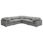 Raleigh Boucle Upholstered Armless Chair Grey - 551754