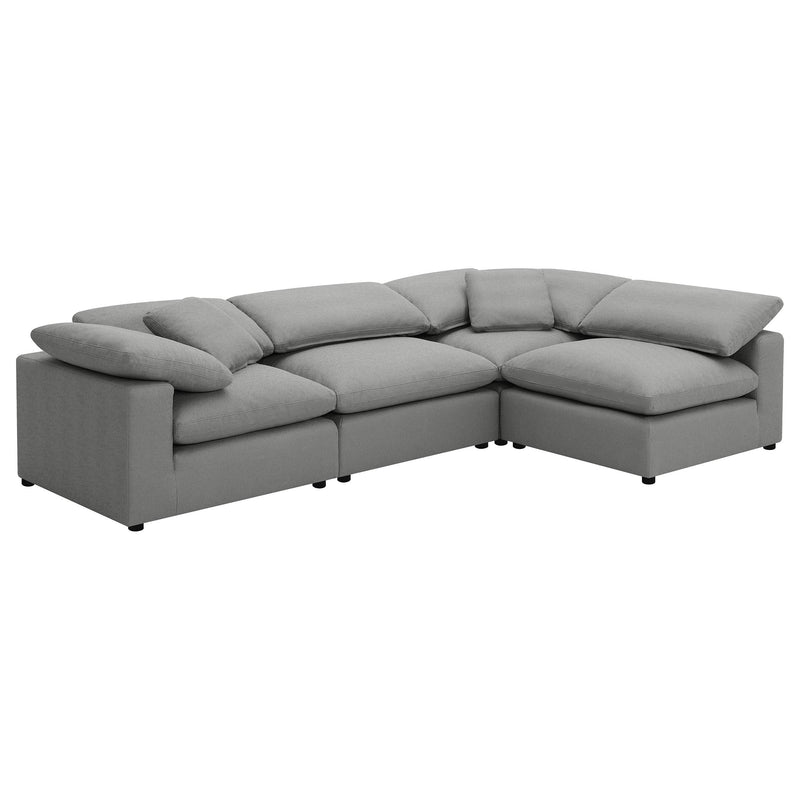 Raleigh Boucle Upholstered Armless Chair Grey - 551754