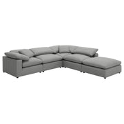 Raleigh Boucle Upholstered Armless Chair Grey - 551754