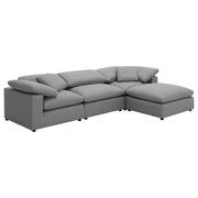 Raleigh Boucle Upholstered Armless Chair Grey - 551754