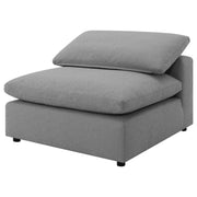 Raleigh Boucle Upholstered Armless Chair Grey - 551754