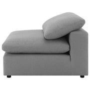 Raleigh Boucle Upholstered Armless Chair Grey - 551754