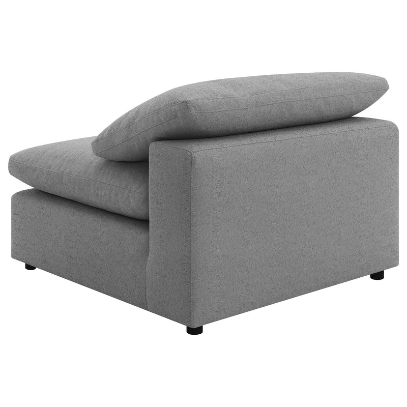 Raleigh Boucle Upholstered Armless Chair Grey - 551754