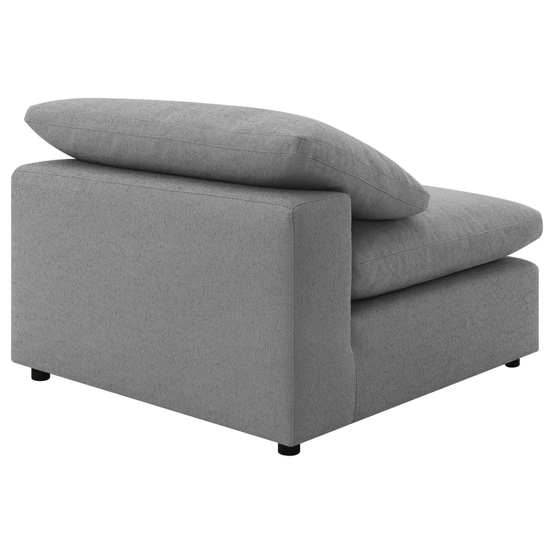 Raleigh Boucle Upholstered Armless Chair Grey - 551754