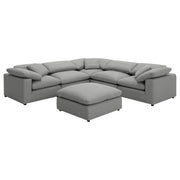 Raleigh Boucle Upholstered Armless Chair Grey - 551754