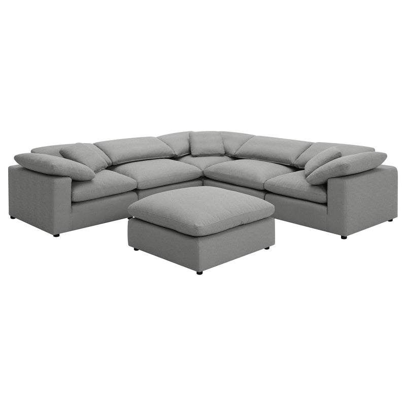 Raleigh Boucle Upholstered Armless Chair Grey - 551754