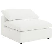 Raleigh Boucle Upholstered Armless Chair Ivory - 551751