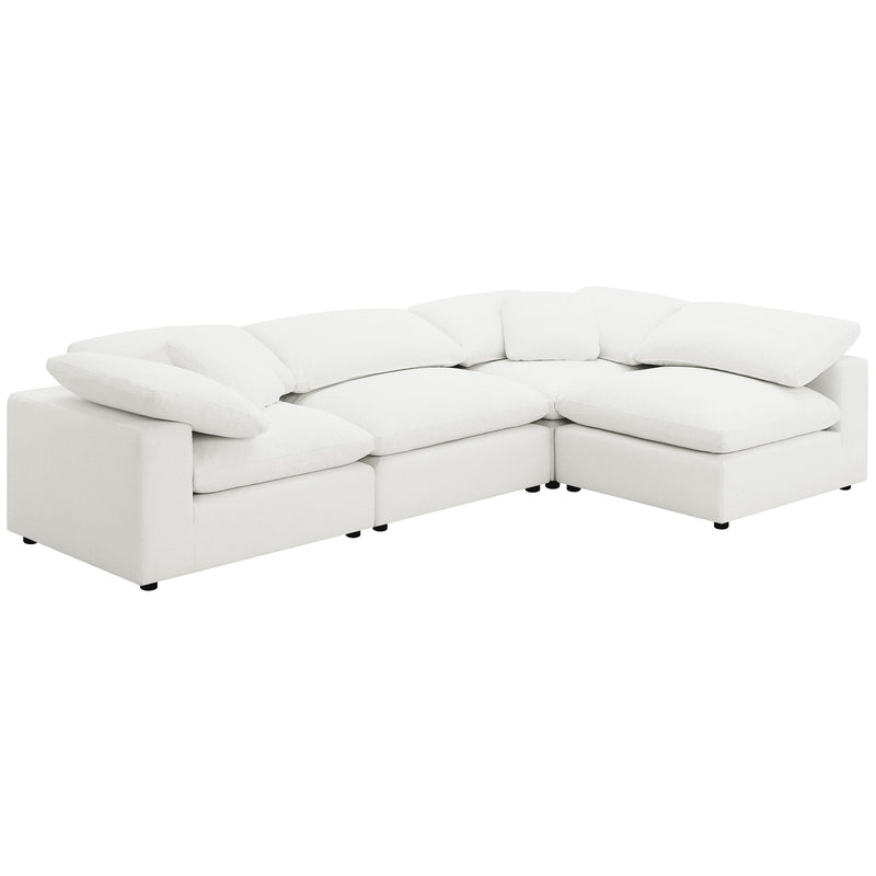 Raleigh Boucle Upholstered Armless Chair Ivory - 551751