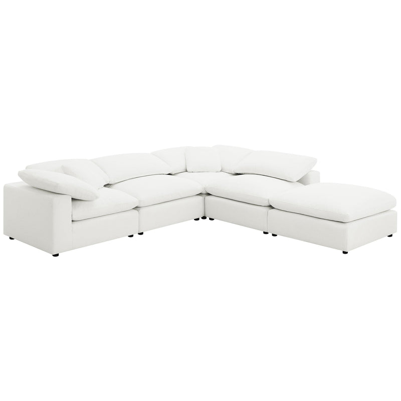 Raleigh Boucle Upholstered Armless Chair Ivory - 551751