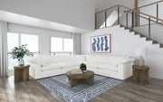 Raleigh Boucle Upholstered Armless Chair Ivory - 551751