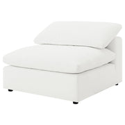 Raleigh Boucle Upholstered Armless Chair Ivory - 551751