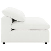 Raleigh Boucle Upholstered Armless Chair Ivory - 551751