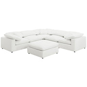 Raleigh Boucle Upholstered Armless Chair Ivory - 551751