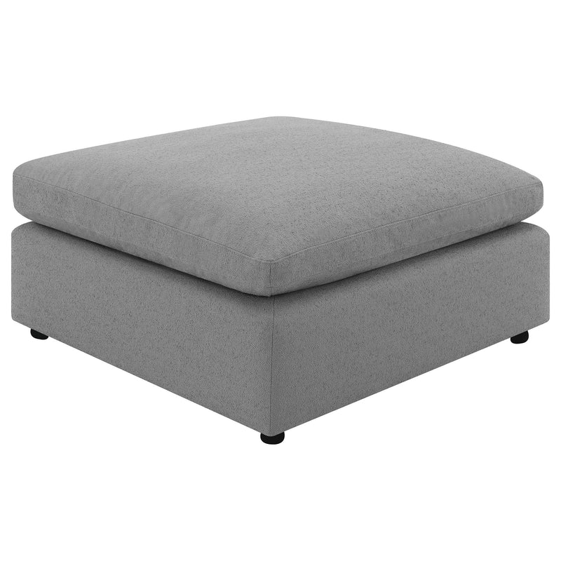 Raleigh Boucle Upholstered Ottoman Grey - 551756