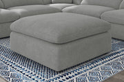 Raleigh Boucle Upholstered Ottoman Grey - 551756
