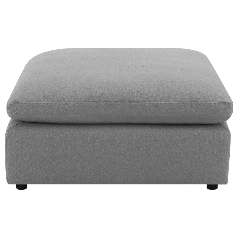 Raleigh Boucle Upholstered Ottoman Grey - 551756