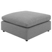 Raleigh Boucle Upholstered Ottoman Grey - 551756