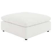 Raleigh Boucle Upholstered Ottoman Ivory - 551753