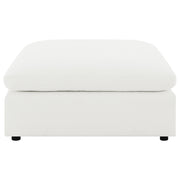 Raleigh Boucle Upholstered Ottoman Ivory - 551753