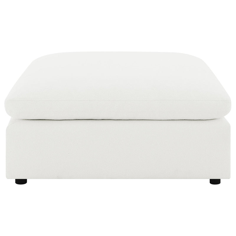Raleigh Boucle Upholstered Ottoman Ivory - 551753