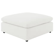 Raleigh Boucle Upholstered Ottoman Ivory - 551753