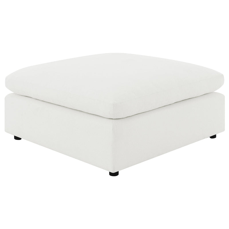 Raleigh Boucle Upholstered Ottoman Ivory - 551753