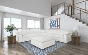 Raleigh Boucle Upholstered Ottoman Ivory - 551753