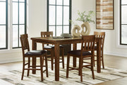 Ralene Counter Height Dining Table and 4 Barstools - D594D11
