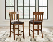 Ralene Counter Height Dining Table and 4 Barstools - D594D11