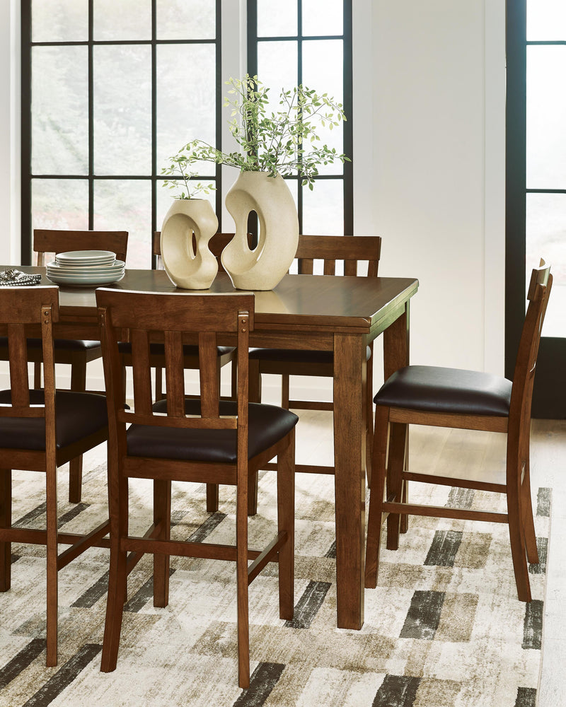 Ralene Counter Height Dining Table and 4 Barstools - D594D11
