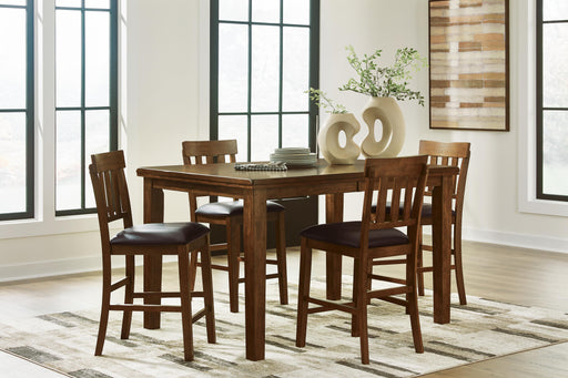 Ralene Counter Height Dining Table and 4 Barstools - D594D11