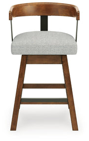 Ralene Medium Brown Counter Height Barstool, Set of 2 - D594-224