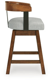 Ralene Medium Brown Counter Height Barstool, Set of 2 - D594-224