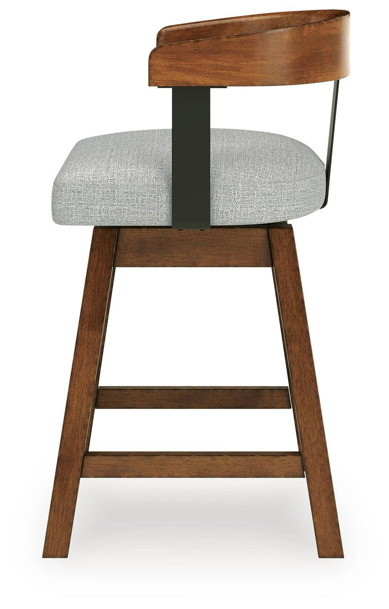 Ralene Medium Brown Counter Height Barstool, Set of 2 - D594-224